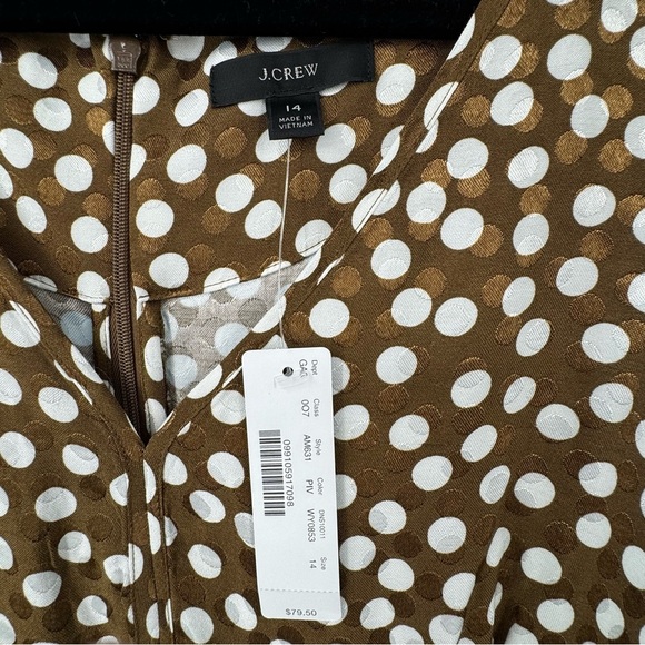 J. Crew Brown and Cream Peplum Tank Top - Picture 8 of 8